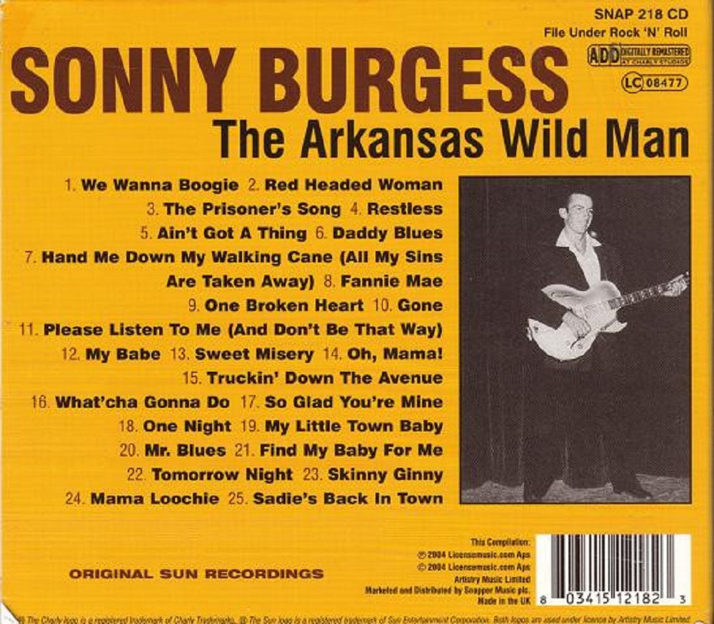 CD - Sonny Burgess - The Arkansas Wild Man