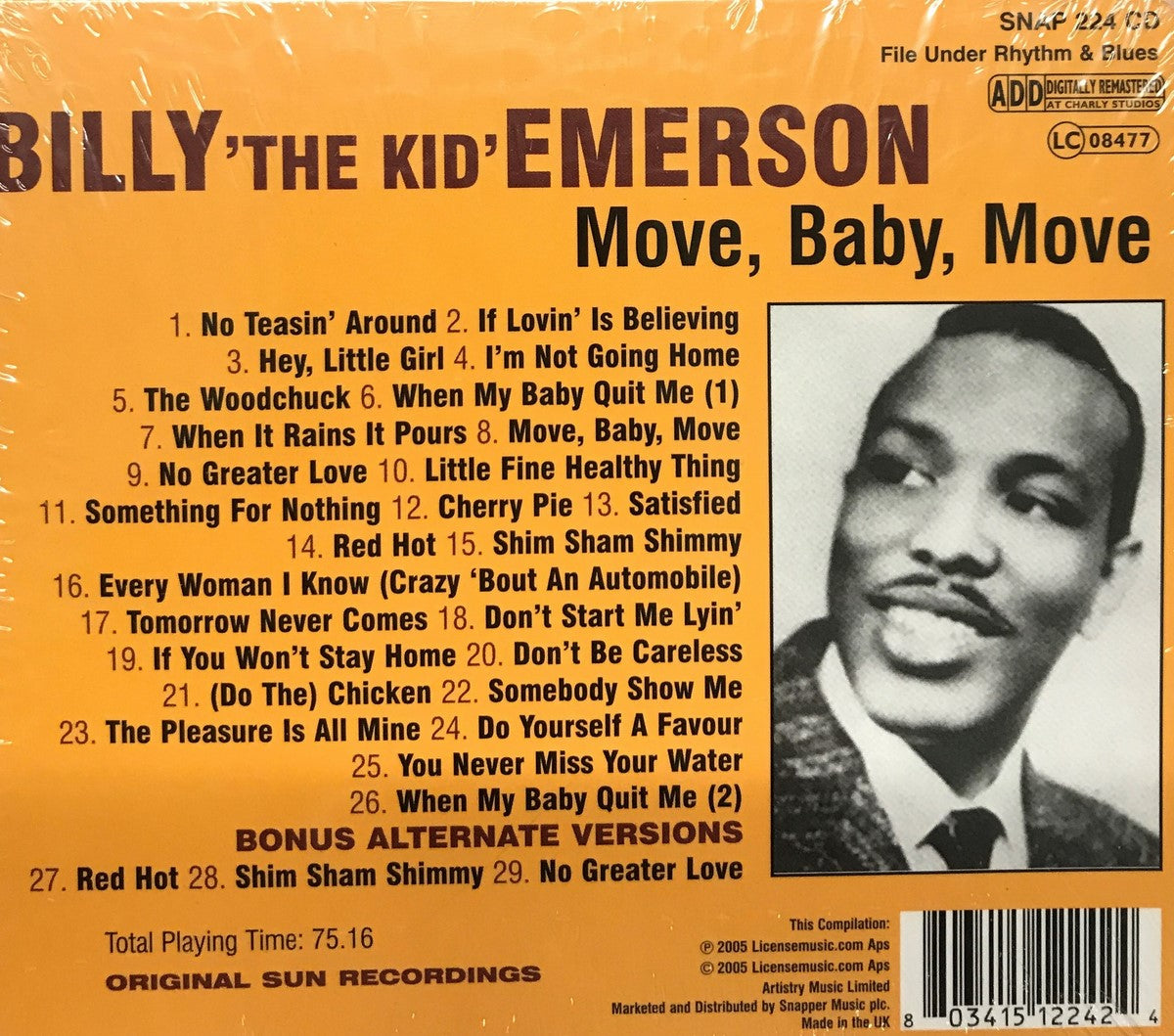 CD - Billy Emerson - Move, Baby, Move