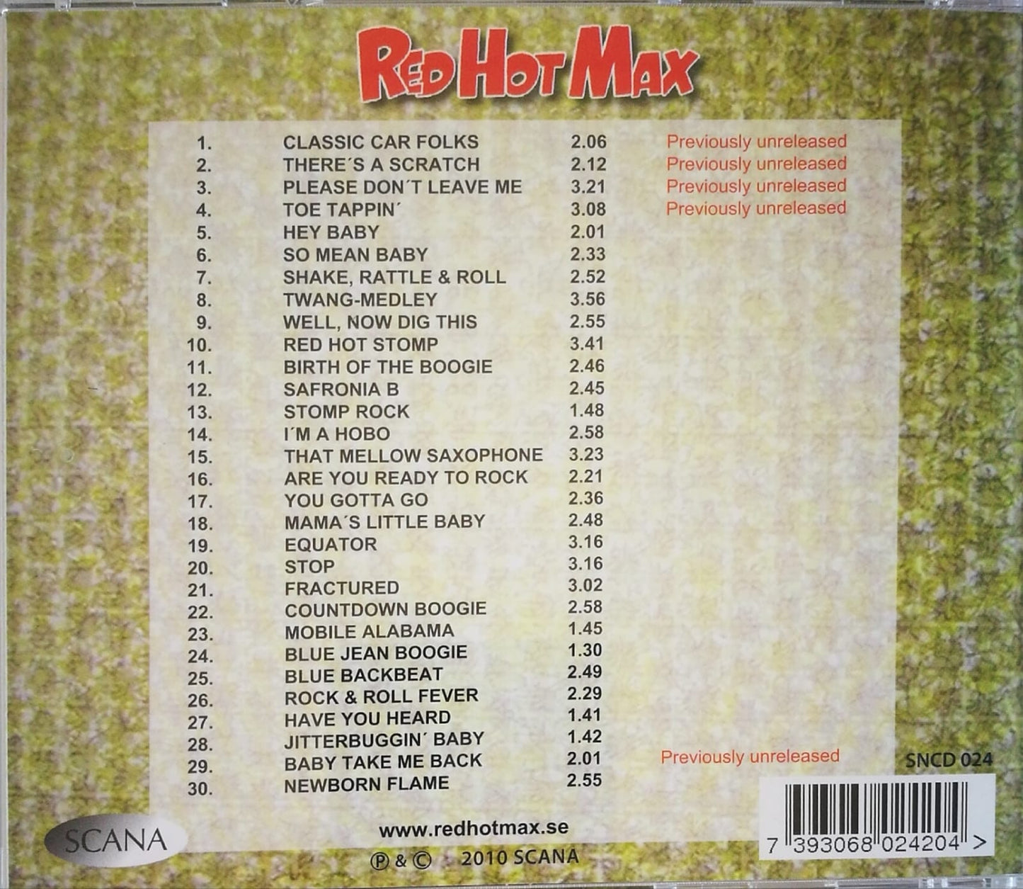 CD - Red Hot Max - 30 Years Of Slappin' And Twangin'