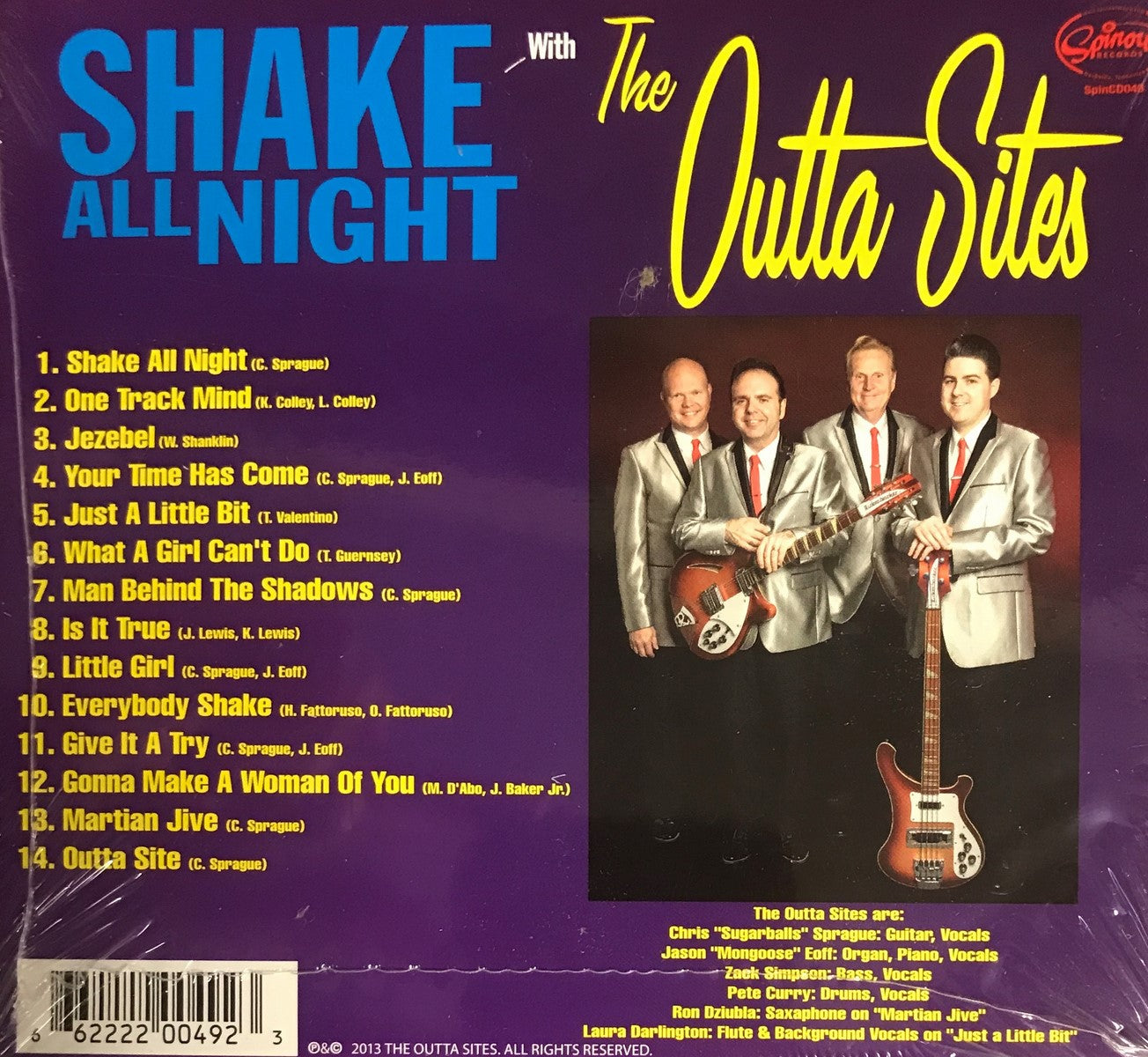 CD - Outta Sites - Shake All Night With The Outta Sites