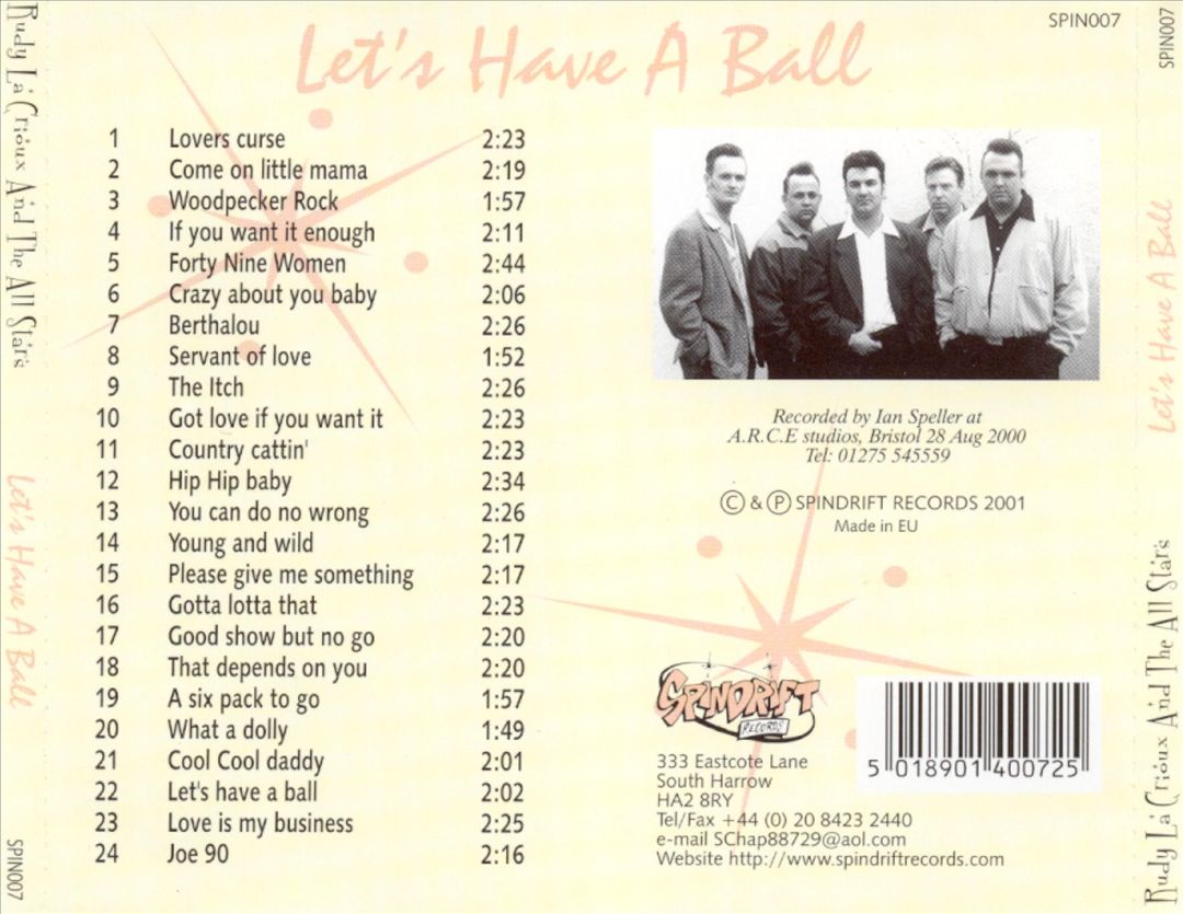 CD - Rudy La Crioux & The All Stars - Let's Have A Ball