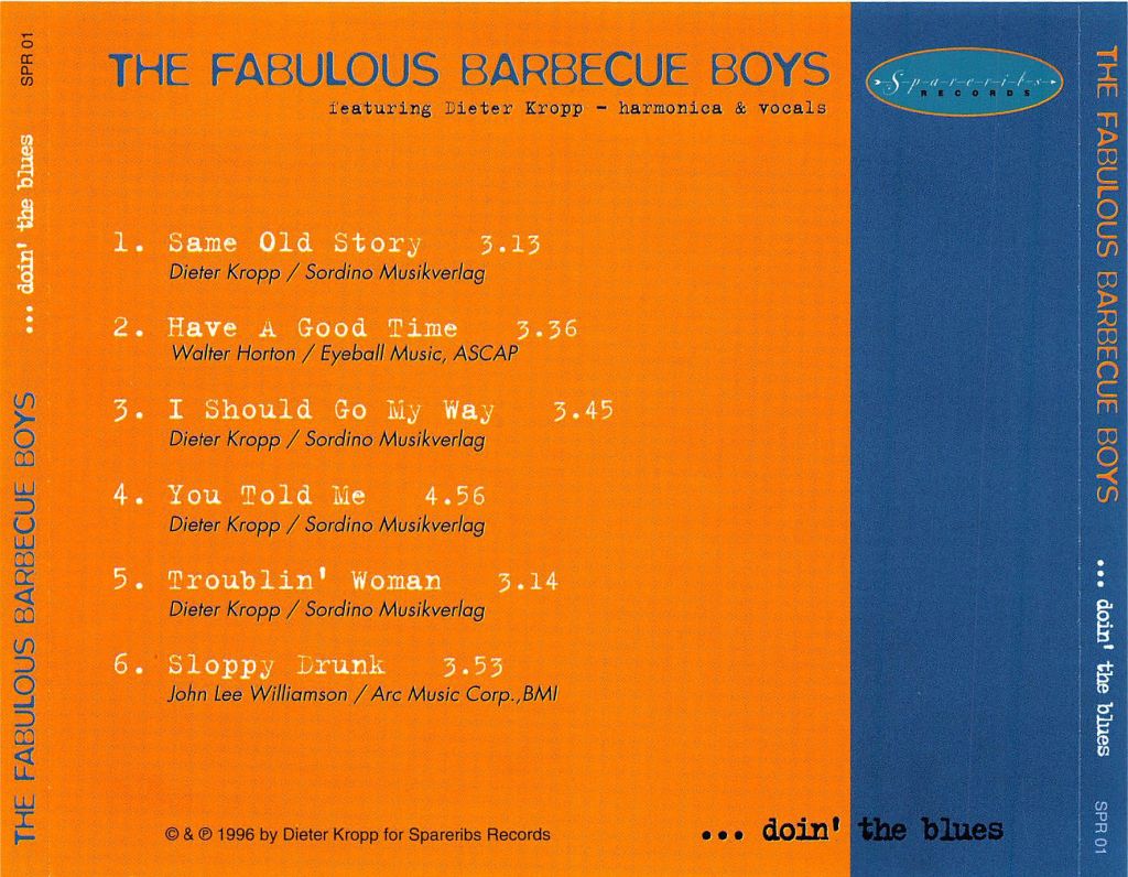 CD - Fabulous Barbecue Boys - ... Doin The Blues