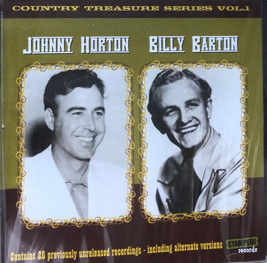 CD - Billy Barton & Johnny Horton - Country Music Treasure Series