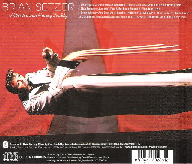 CD - Brian Trio Setzer - Nitro Burnin' Funny Daddy