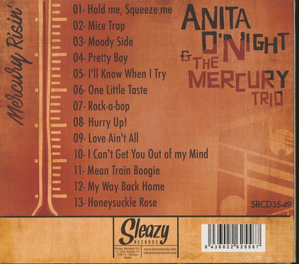 CD - Anita O'Night & The Mercury Trio - Mercury Risin'