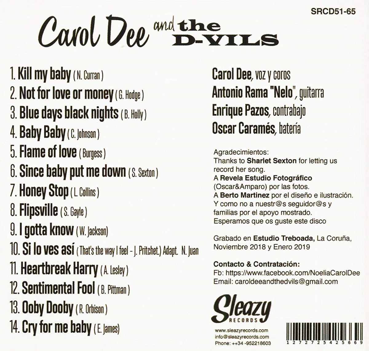 CD - Carol Dee And The D-Vils - Si Lo Ves Asi