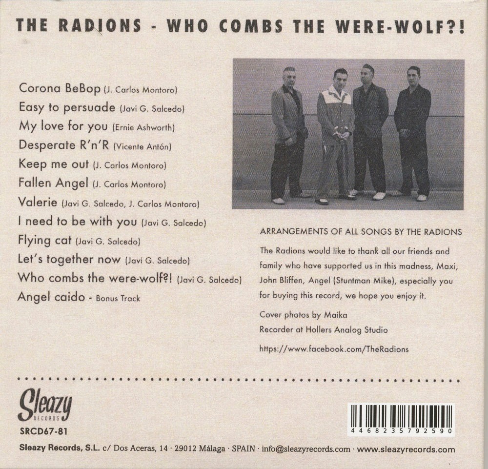 CD - Radions - Who Combs The Were-Wolf?!