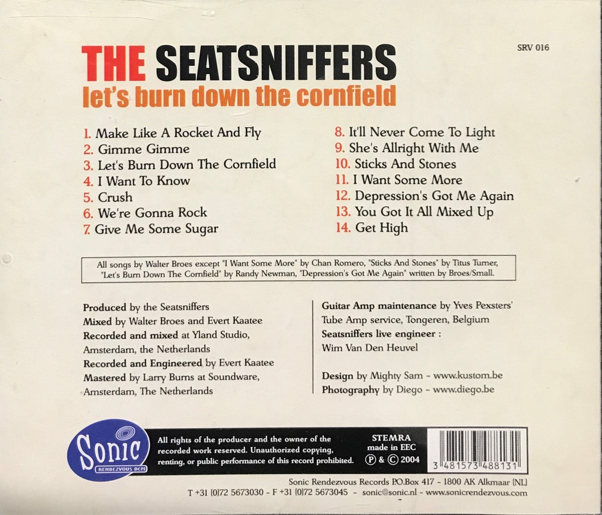 CD - Seatsniffers - Let's Burn Down The Cornfield