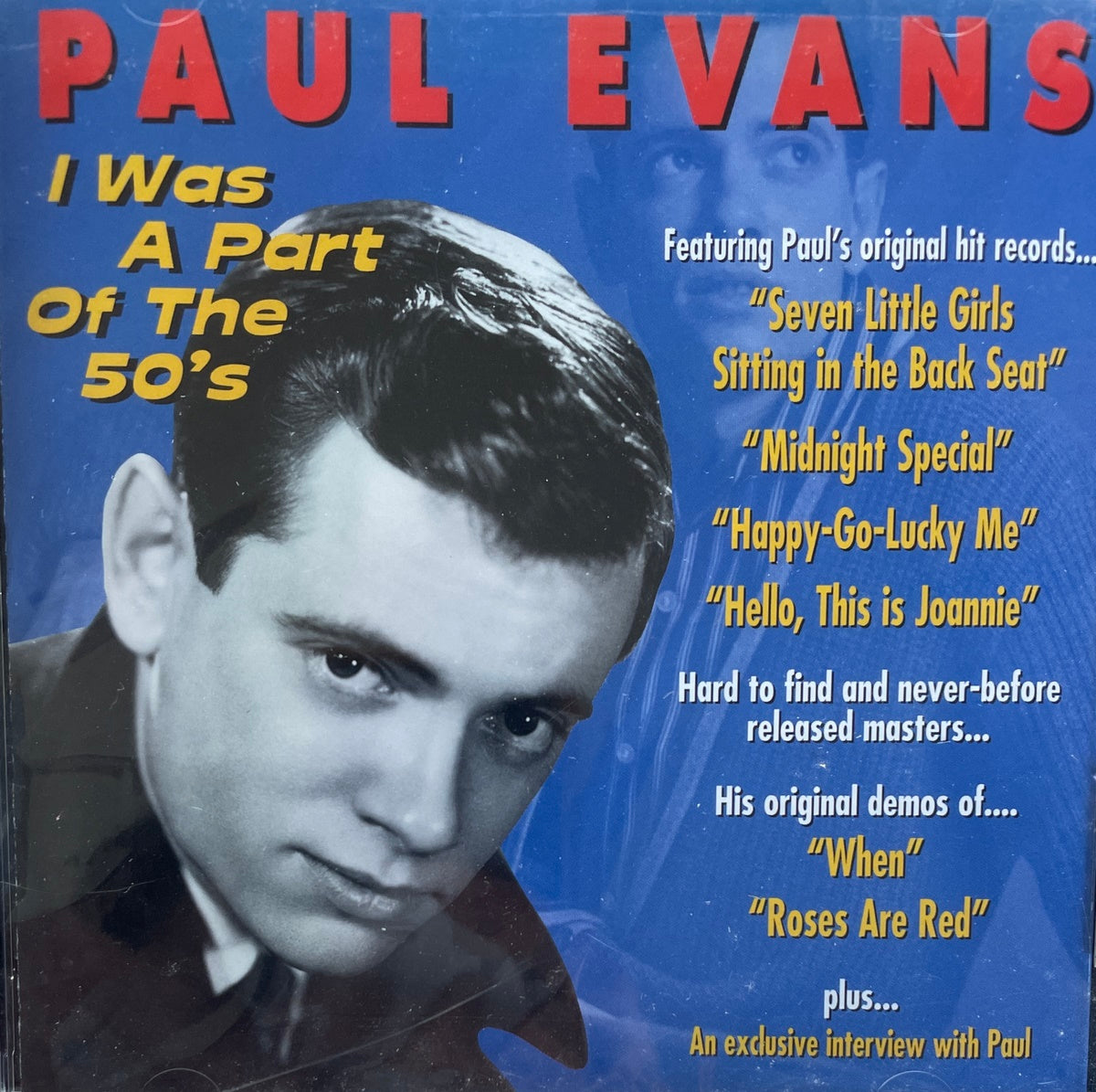 CD - Paul Evans - I Was Part Of The 50's