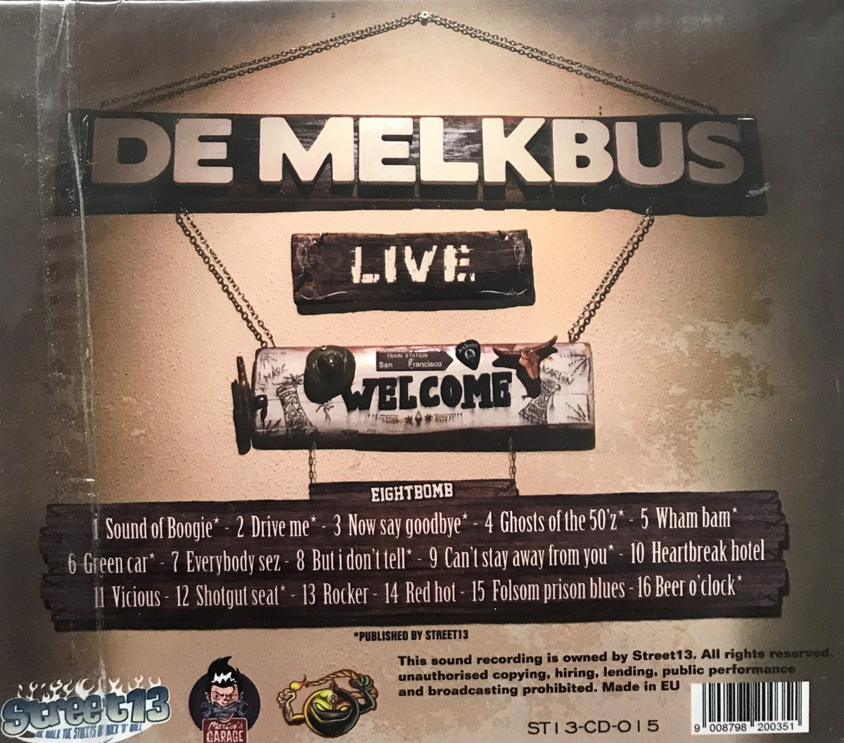 CD - Eightbomb - Live At De Melkbus