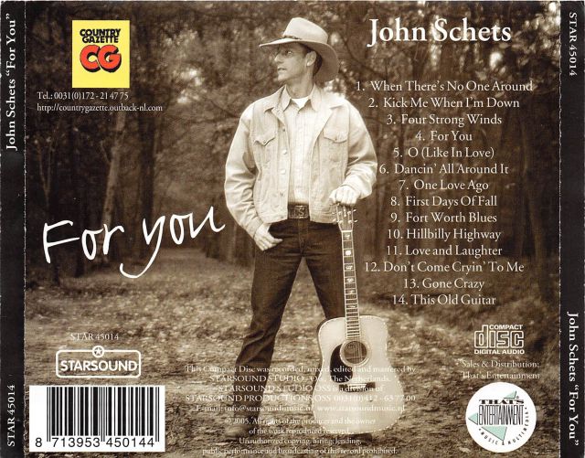 CD - John Schets - For You