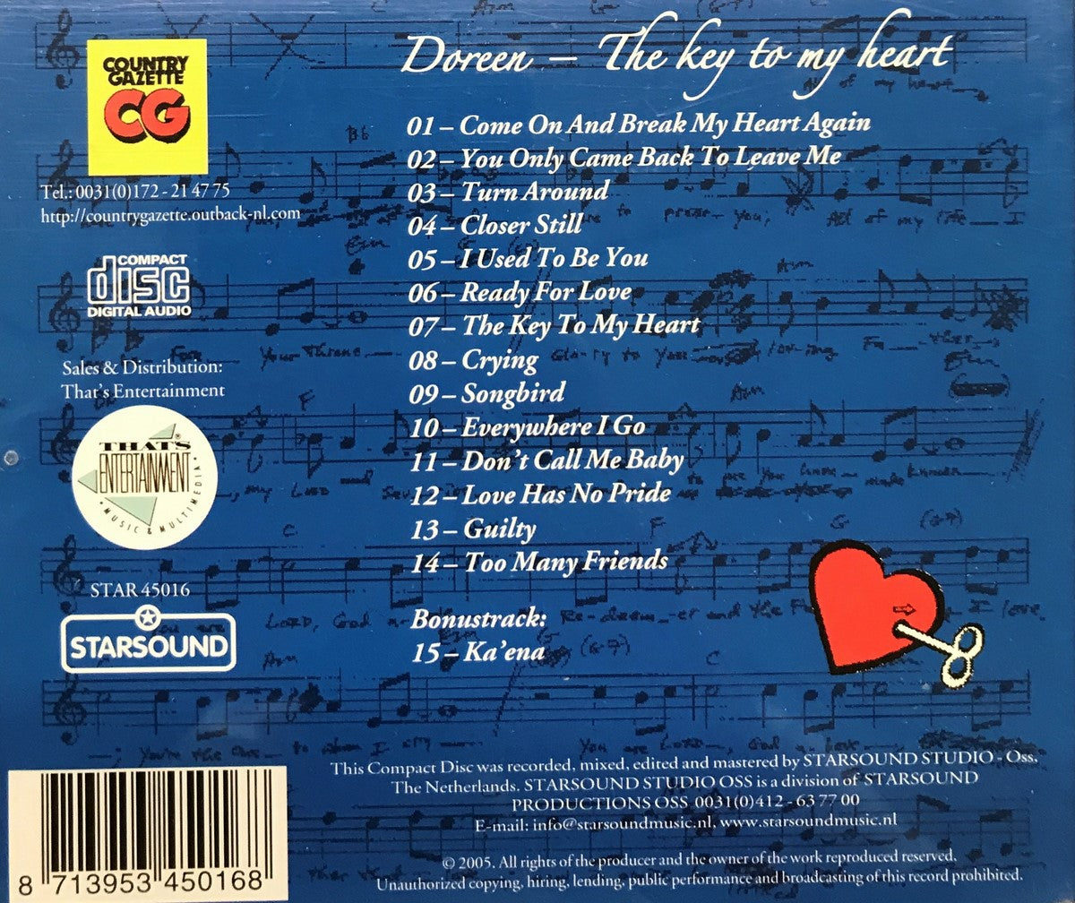 CD - Doreen - The Key To My Heart