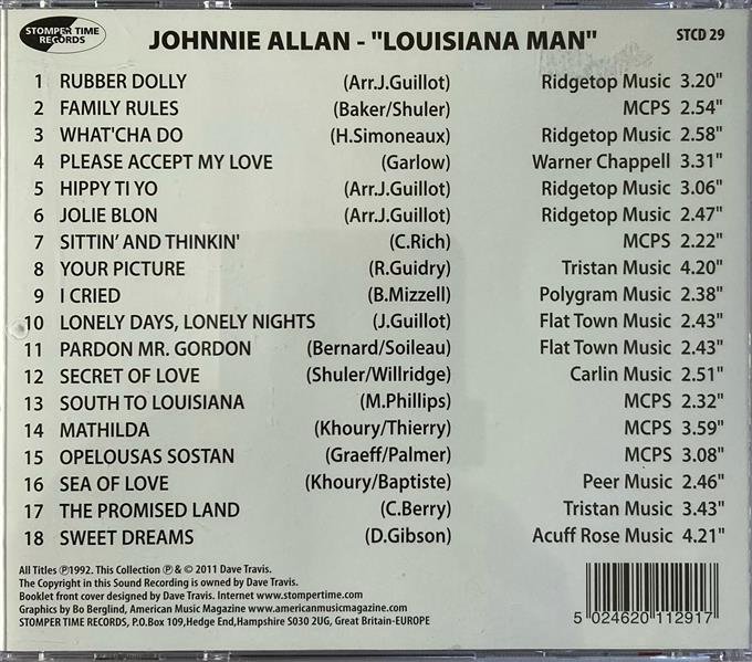 CD - Johnnie Allan - Louisiana Man