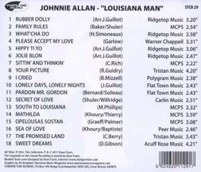 CD - Johnnie Allan - Louisiana Man