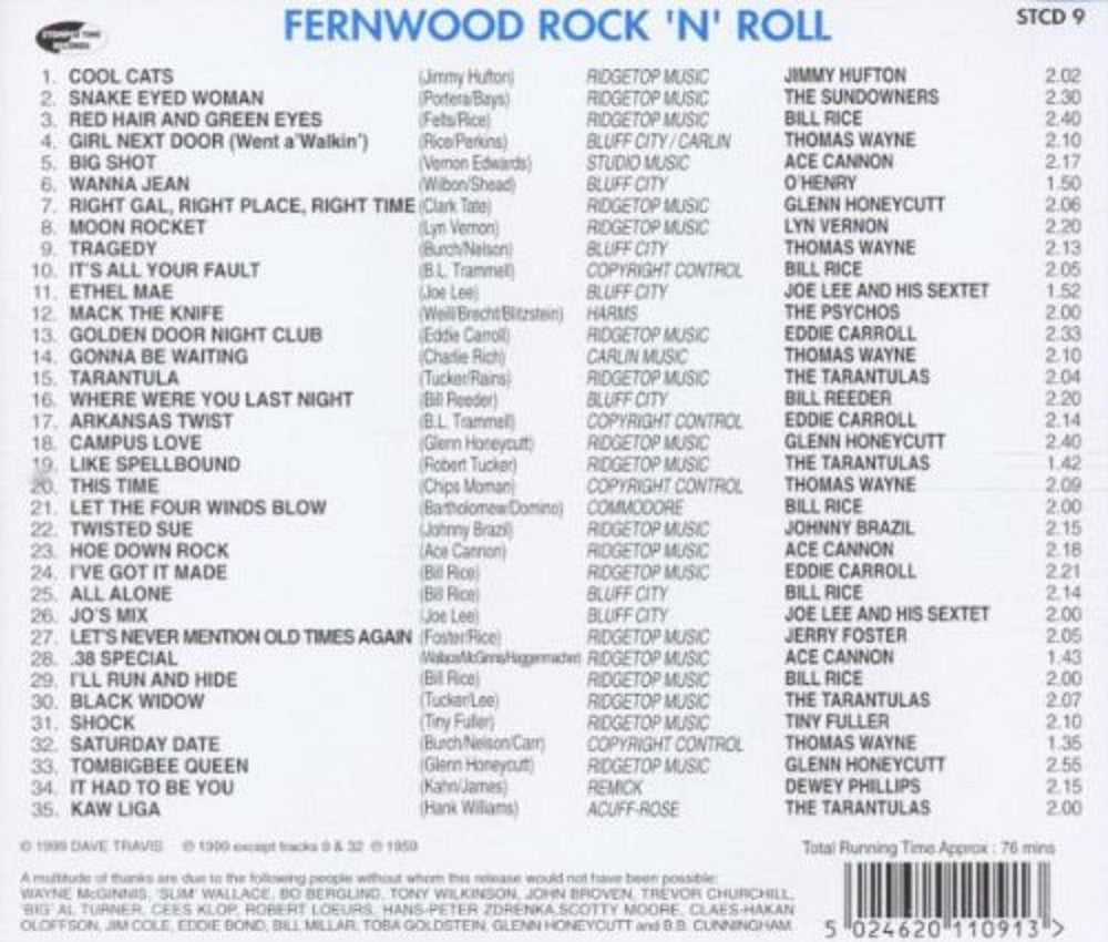 CD - VA - Fernwood Rock'n'Roll