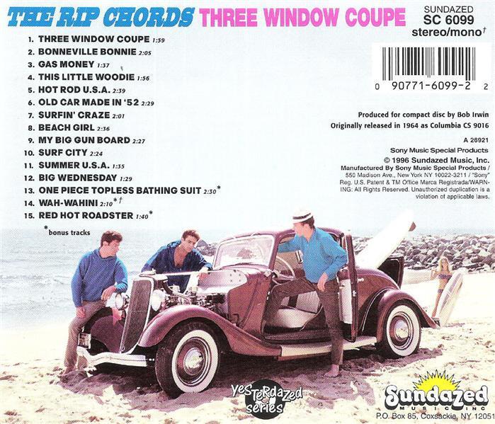 CD - Rip Chords - Three Window Coupe