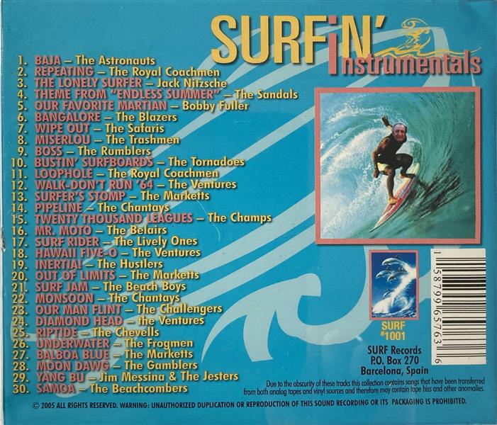 CD - VA - Surfin' Instrumentals Wet & Wild 30 Tracks