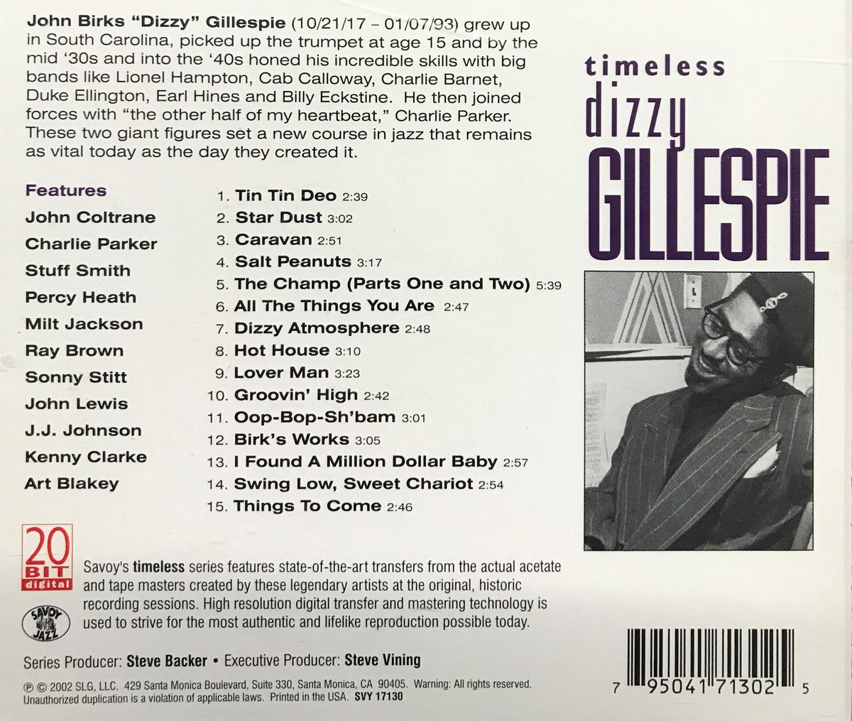 CD - Dizzy Gillespie - Timeless