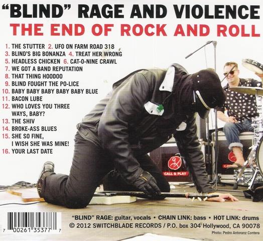 CD - Blind Rage And Violence - The End Of Rock And Roll