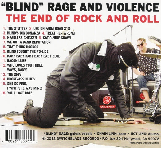 CD - Blind Rage And Violence - The End Of Rock And Roll