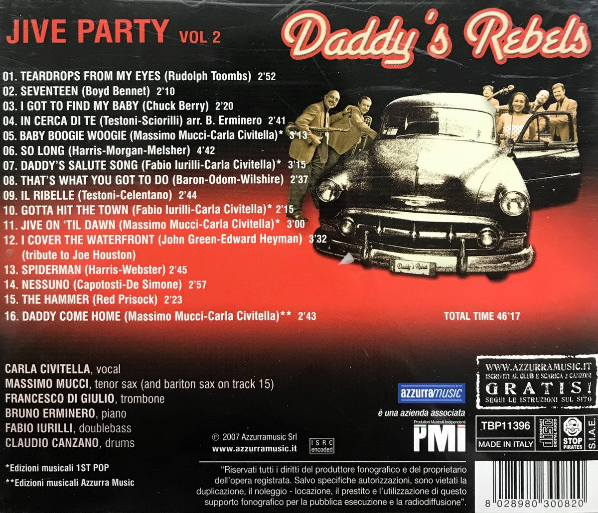 CD - Daddy's Rebels - Jive Party Vol. 2