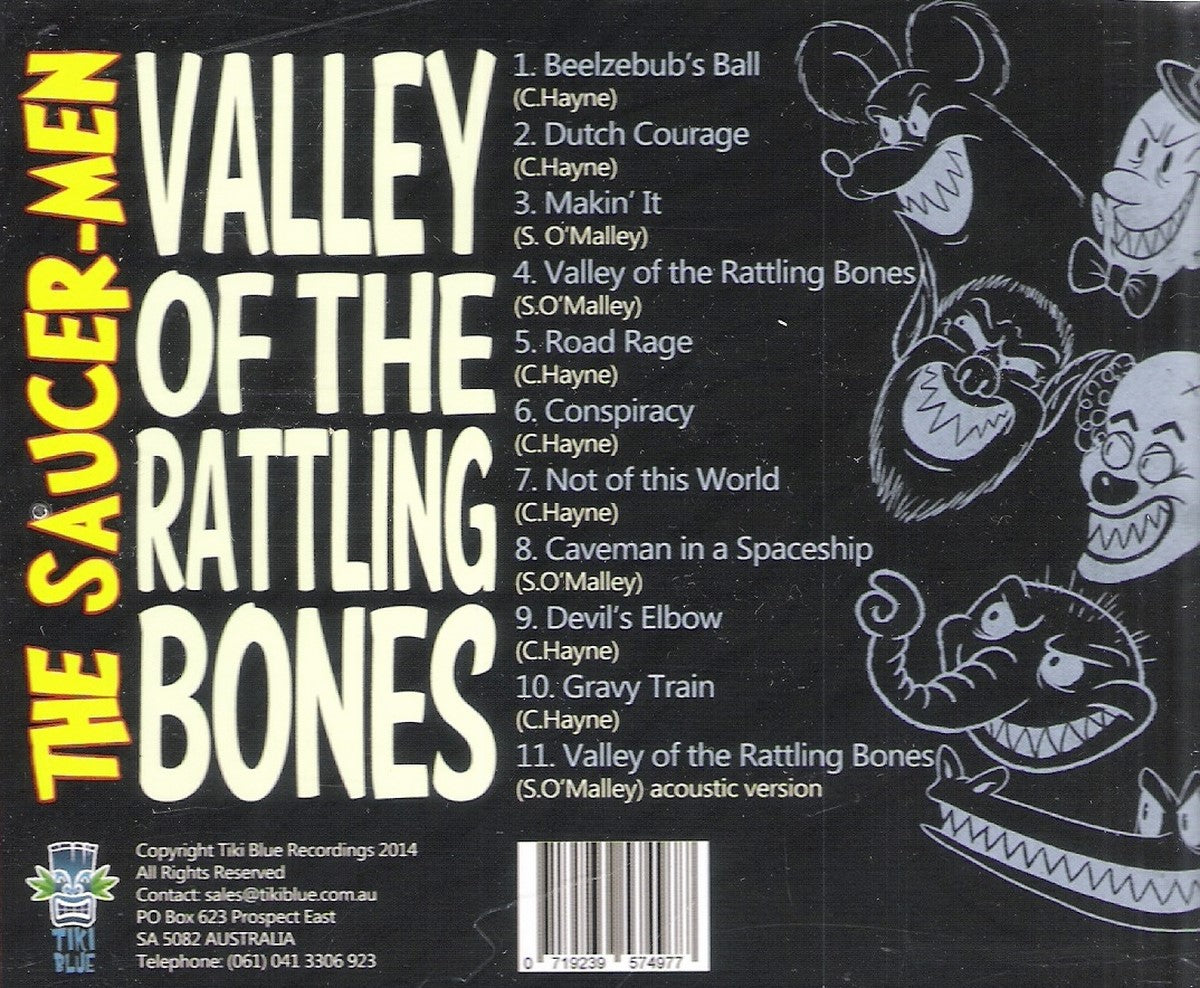 CD - Saucer-Men - Valley Of The Rattling Bones