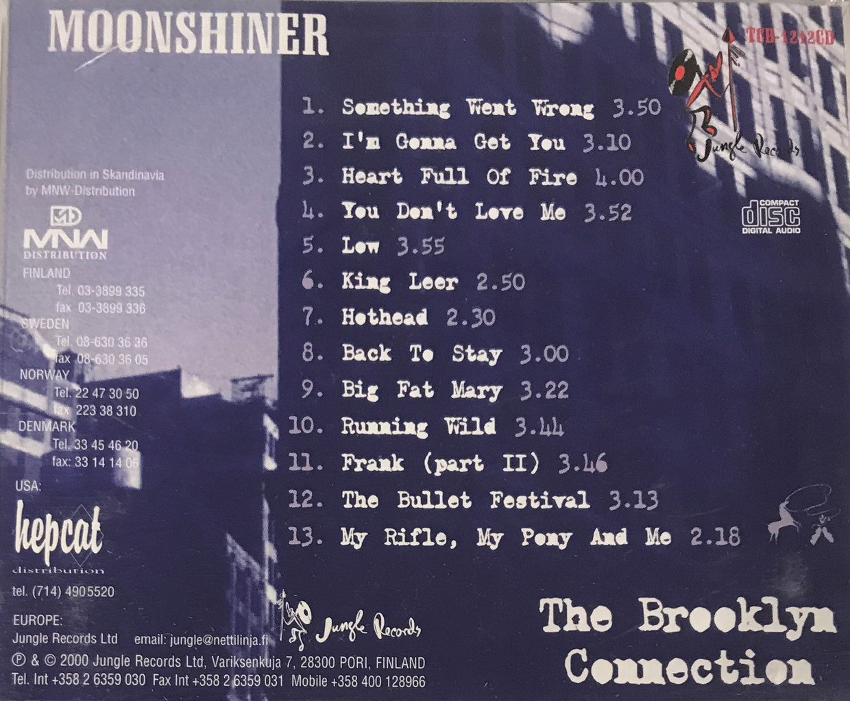 CD - Moonshiner - Brooklyn Connection