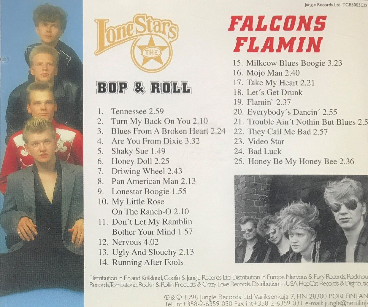 CD - Lone Stars Meet The Falcons - Bop And Roll, Flamin'