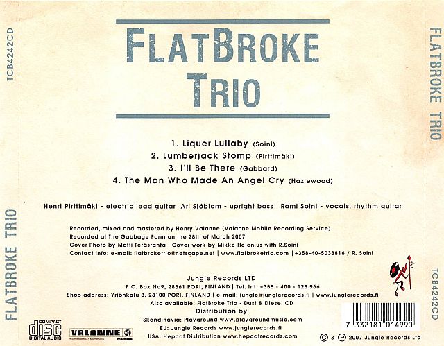 CD - Flatbroke Trio - Flatbroke Trio