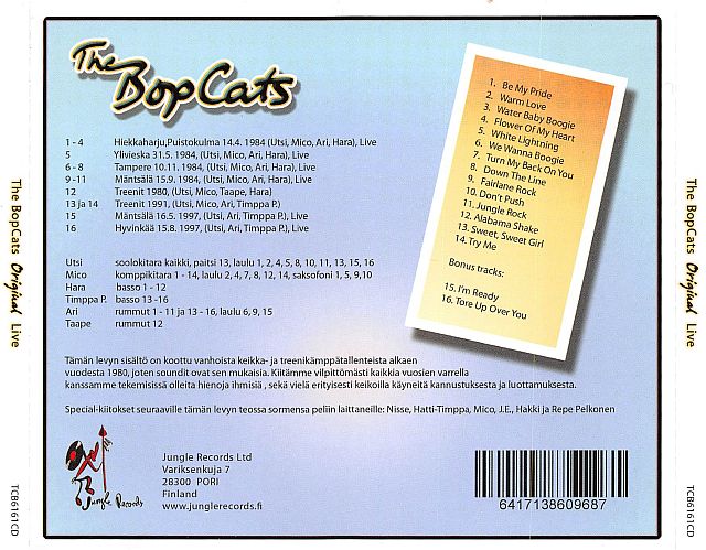 CD - Bopcats - Original Live