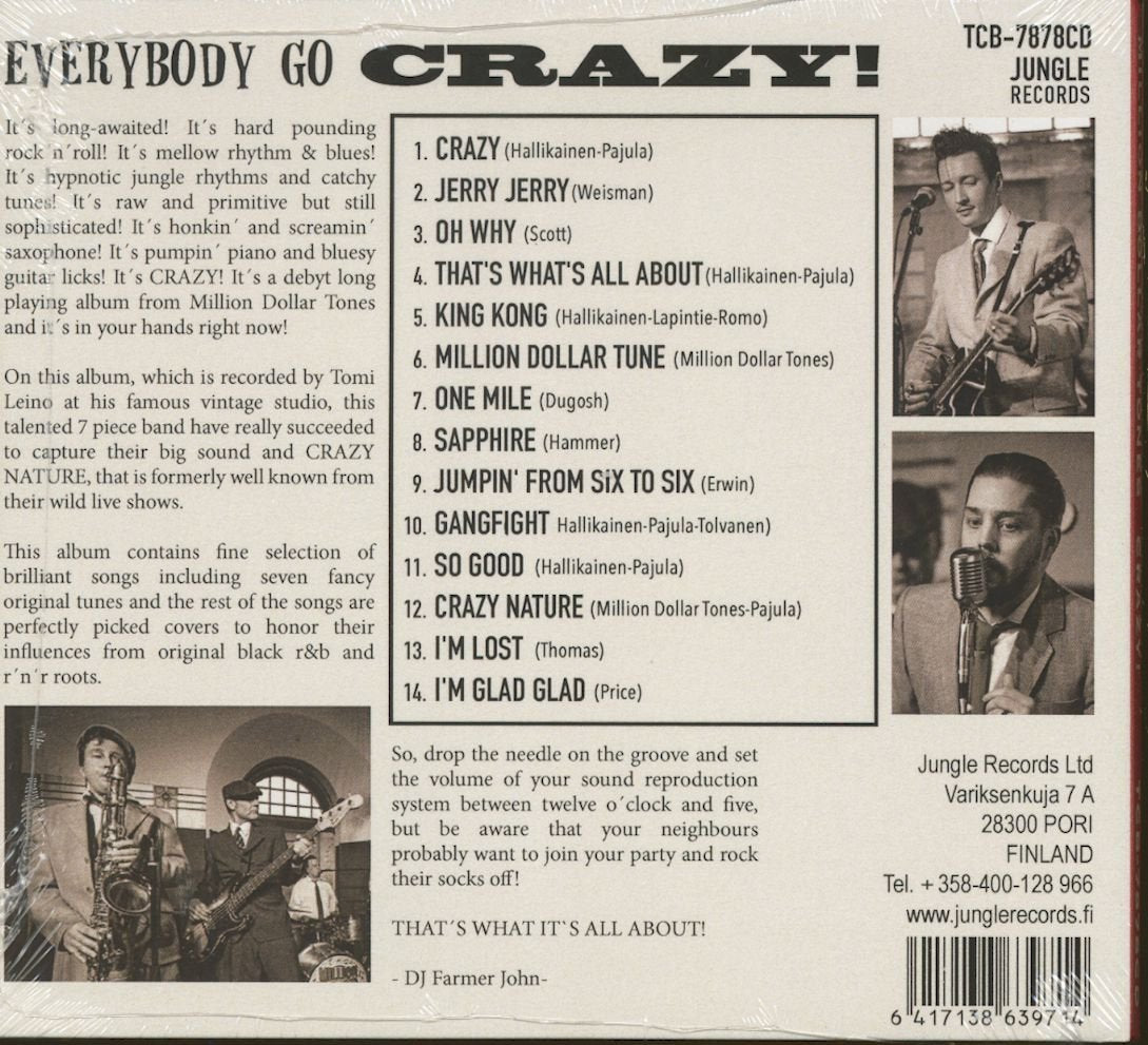 CD - Million Dollar Tones - Crazy