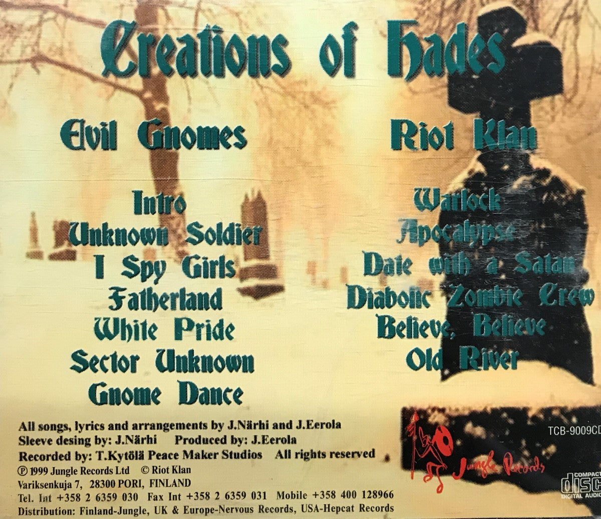 CD - Evil Gnomes/ Riot Klan - Creations Of Hades