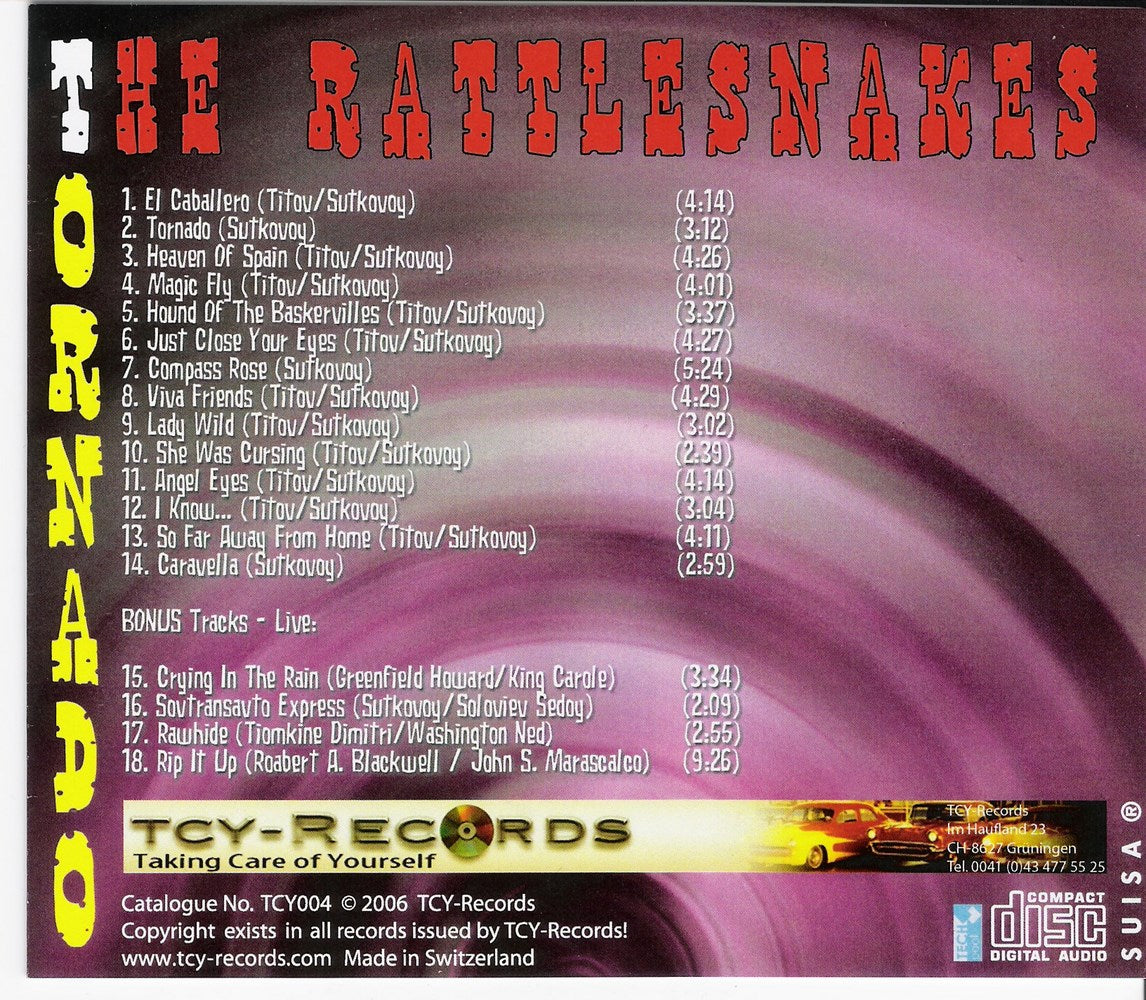 CD - Rattlesnakes - Tornado