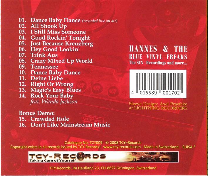 CD - Hannes & The Blue Vinyl Freaks - The Sun Recordings And More