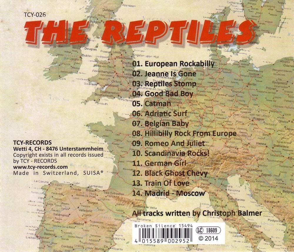 CD - Reptiles - European Rockabilly