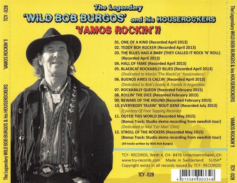 CD - Wild Bob Burgos and his Houserockers - Vamos Rockin' - Wild Bob Rides Again!