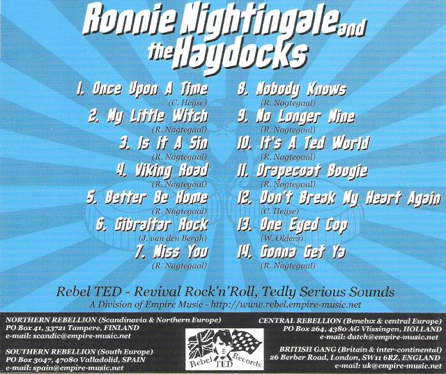 CD - Ronnie Nightingale & The Haydocks - Dutchrub