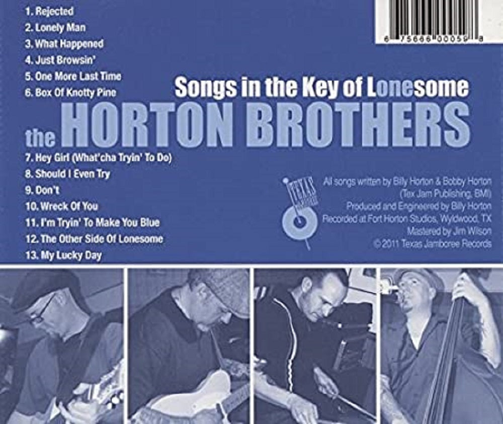 CD - Horton Brothers - Songs In The Key Of Lonesome