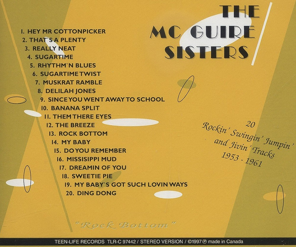 CD - Mc Guire Sisters - Rock Bottom