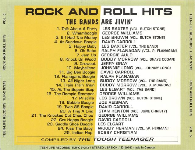 CD - VA - Rock And Roll Hits Vol. 5 - The Bands Are Jivin'