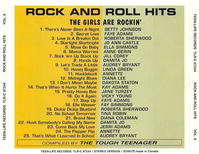 CD - VA - Rock And Roll Hits Vol. 6 - The Girls Are Jivin'