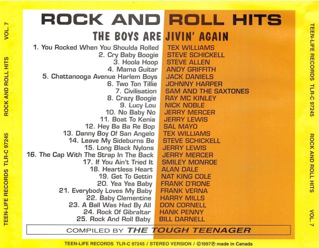 CD - VA - Rock And Roll Hits Vol. 7 - The Boys Are Jivin' Again