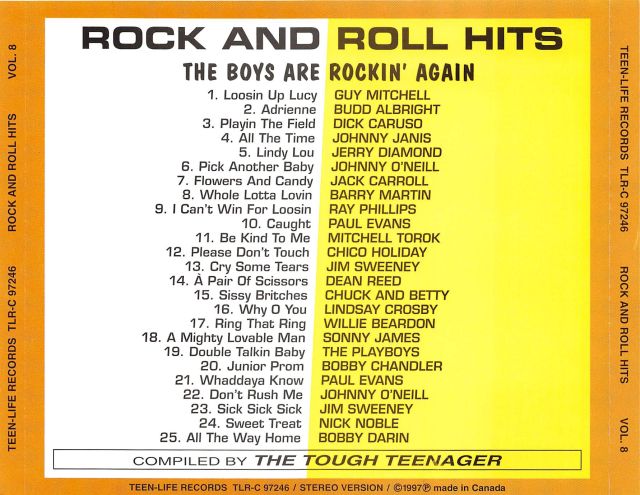 CD - VA - Rock And Roll Hits Vol. 8 - The Boys Are Rockin' Again