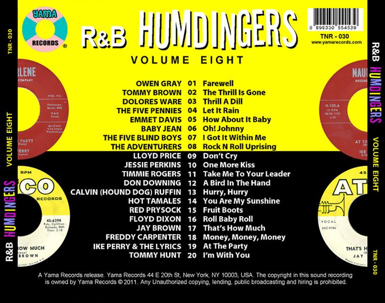 CD - VA - R&B Humdingers Vol. 8