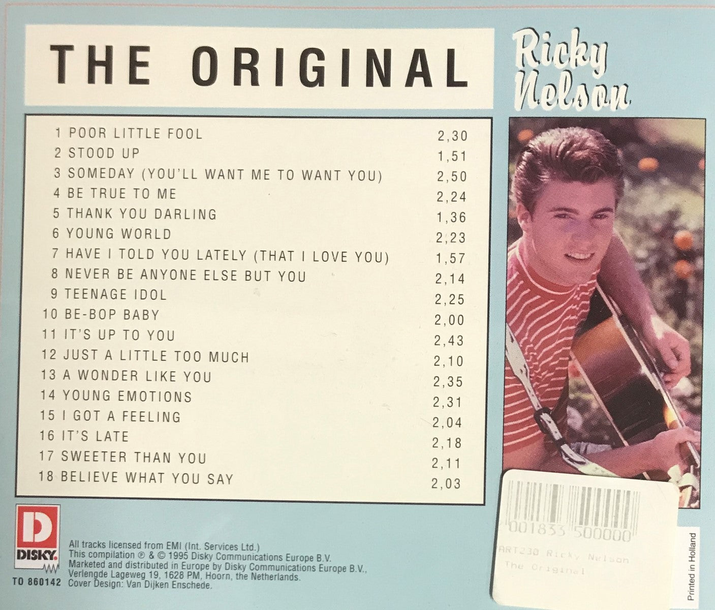 CD - Ricky Nelson - The Original