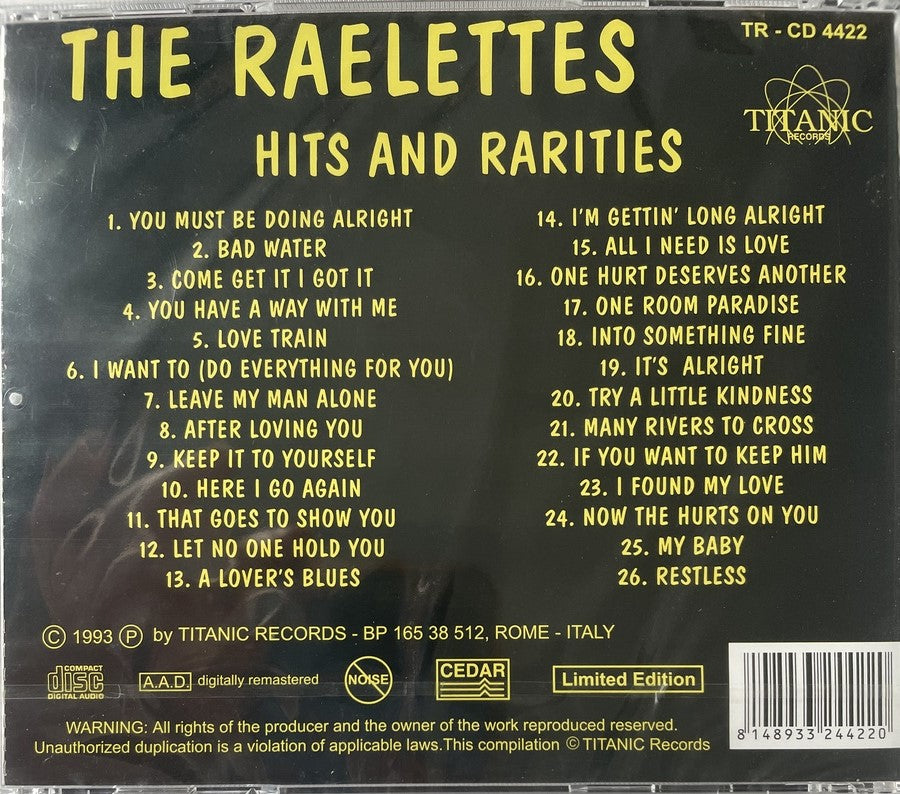 CD - Raelettes - Hits And Rarities