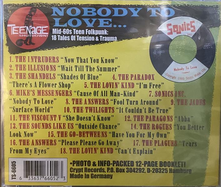 CD - VA - Nobody To Love