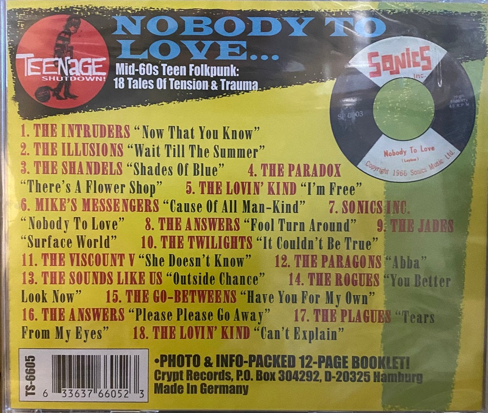 CD - VA - Nobody To Love