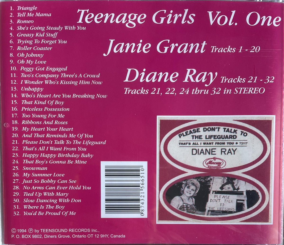 CD - Janie Grant - Diane Ray - Teenager Girls Vol. 1
