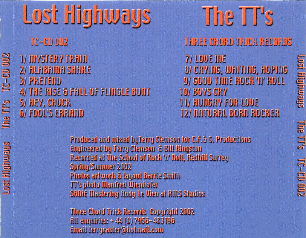 CD - The Tts - Lost Highways